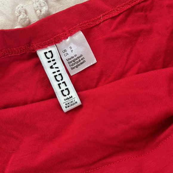 Red Crop Tube Top - Picture 2 of 3